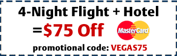 4-Night Flight + Hotel = $75 Off